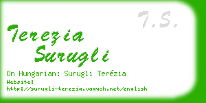 terezia surugli business card